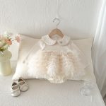 【66-90cm】ロンパース ベビー プリンセス チュール - 画像 (4)