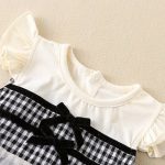 【66-100cm】ロンパースorワンピース ベビー カラーバリチェック - 画像 (8)