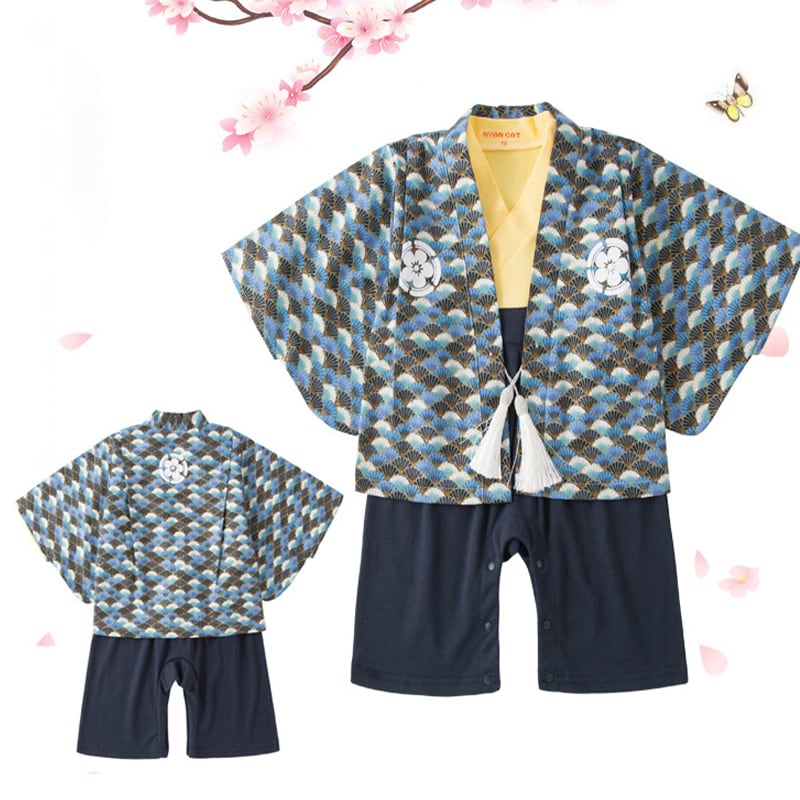 cfe4c3abac98d3bea085b274133ae913.jpg 【60-100cm】セットアップ ベビー 花火大会 浴衣 - 画像 (1)