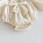 【66-90cm】ロンパース ベビー ビッグ蝶結び 長袖 スウィート - 画像 (11)