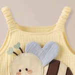 【66-90cm】ロンパース ベビー かわいい 蜂 サロペット - 画像 (6)