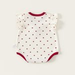 【66-90cm】ロンパース ベビー レッドハート フリル - 画像 (8)