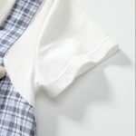 【73-90cm】ロンパース ベビー レイヤード クマ チェック - 画像 (6)