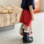 【80-130cm】ショートパンツ 女の子 バイカラー カジュアル - 画像 (27)