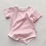 【66-90cm】ロンパース ベビー ポルカ ドット柄 パステルカラー - 画像 (13)