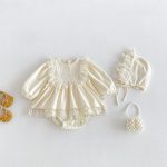 【66-90cm】ロンパース ベビー レース プリンセス - 画像 (6)