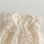 【66-90cm】ロンパース ベビー 蝶結び レース - 画像 (15)