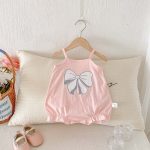 【66-90cm】キャミロンパース ベビー リボン スウィート - 画像 (7)