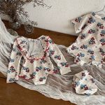 【80-130cm】水着 チェリー ブルーベリー プリント - 画像 (3)