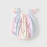【66-90cm】ロンパース ベビー カラフル ハート