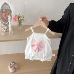 【66-90cm】キャミロンパース ベビー リボン スウィート - 画像 (9)