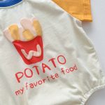 【73-90cm】ロンパース ベビー ポテト プリント カラフル - 画像 (11)