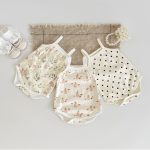 【66-100cm】ロンパース ベビー プリント キャミソール - 画像 (12)