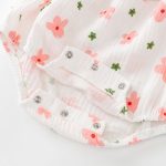 【66-90cm】ロンパース ベビー 可愛い ピンク花 - 画像 (7)