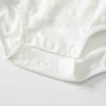 【66-90cm】ロンパース ベビー ハート フリル 無地 - 画像 (7)