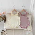 【66-90cm】ロンパース ベビー フリル キャミソール - 画像 (10)