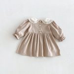 【73-110cm】ワンピース ベビー レトロ 刺繡 - 画像 (10)