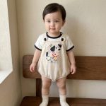 【66-90cm】ロンパース ベビー 可愛い ドッグ ロンパース＆シャツ - 画像 (5)