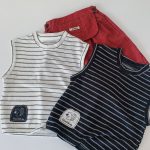 【90-140cm】タンクトップ キッズ ボーダー シンプル - 画像 (2)