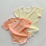 【66-90cm】ロンパース ベビー ポルカ ドット柄 パステルカラー - 画像 (7)
