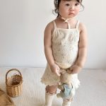 【80-120cm】セットアップ ベビー フリル付き キャミソール - 画像 (8)