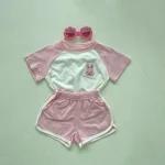 【73-100cm】セットアップ ベビー バイカラー 動物柄 - 画像 (4)