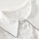 【66-90cm】ロンパース ベビー パフスリーブ 柔らかい - 画像 (4)