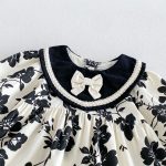 【73-110cm】ワンピース ベビー レトロ 花柄 - 画像 (14)