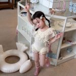 【90-140cm】水着 インスタ映え エレガント フリル - 画像 (5)