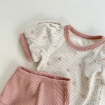 【73-100cm】セットアップ ベビー パフスリーブ 小花柄 - 画像 (10)