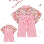 【60-100cm】浴衣 ベビー 桜柄 スウィート