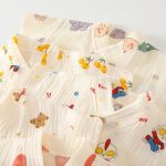 【59-90cm】ロンパース ベビー 柔らか 総柄 - 画像 (8)