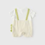 【66-90cm】ロンパース ベビー レイヤード ストライプ - 画像 (3)