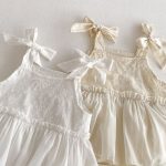 【73-90cm】ロンパース ベビー リボン 無地 - 画像 (6)