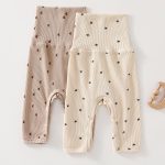 【59-80cm】レギンス ベビー ナチュラル リブ