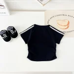 【80-130cm】セットアップ ベビー リボン スカート シンプル - 画像 (13)