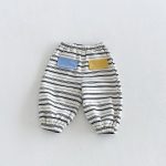 【66-110cm】ロンパースorセットアップ ベビー カラーバリ ボーダー - 画像 (8)