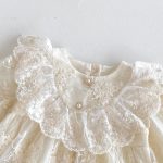 【66-90cm】ロンパース ベビー プリンセス風 レース - 画像 (10)
