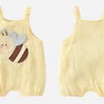 【66-90cm】ロンパース ベビー かわいい 蜂 サロペット - 画像 (5)