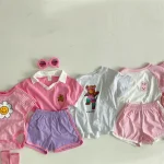 【73-100cm】セットアップ ベビー バイカラー 動物柄 - 画像 (7)