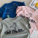 【90-150cm】半袖Ｔシャツ キッズ クマ カートゥーン