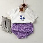 【66-90cm】Tシャツorショートパンツ ベビー フルーツロゴ 格子柄 - 画像 (10)