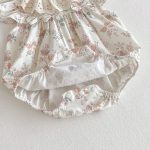 【66-130cm】ロンパースorワンピース ベビー 姉妹服 フラワー柄 - 画像 (18)