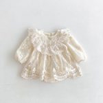 【66-90cm】ロンパース ベビー プリンセス風 レース - 画像 (5)