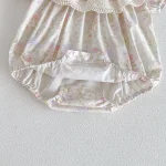 【66-90cm】ロンパース ベビー レース襟 小花柄 - 画像 (23)