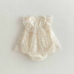【66-90cm】ロンパース ベビー 蝶結び レース - 画像 (11)