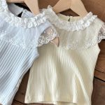 【73-100cm】トップス ベビー レース フリル襟付き ノースリーブ - 画像 (18)
