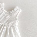 【66-90cm】ロンパース ベビー ビッグ蝶結び レース - 画像 (11)