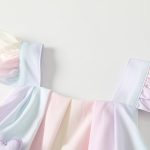 【66-90cm】ロンパース ベビー カラフル ハート - 画像 (5)