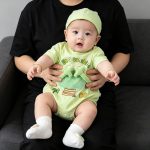 【66-90cm】半袖ロンパース ベビー フロッグ かわいい - 画像 (7)